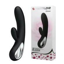 Wibrator Punktu G ELMER Pretty Love Ładowany USB Czarny | 100% ORYGINAŁ| DYSKRETNA PRZESYŁKA